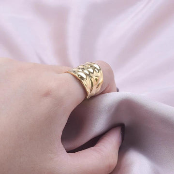 New Personalized Minimalist Stainless Steel Punk Gothic Open Wide Rings For Women - Daily use Fashion Gifts - The Jewellery Supermarket